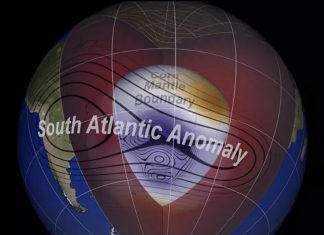 south atlantic anomaly splitting in two