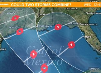 Extremely rare weather event is unfolding in the Gulf of Mexico: Extremely rare: TWO hurricanes are forecasted in the Gulf of Mexico next week and we have never seen it before