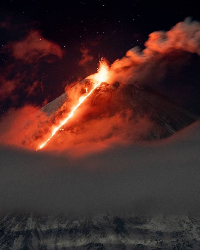 Klyuchevskoy volcano, Klyuchevskoy volcano eruption, eruption kamchatk volcano