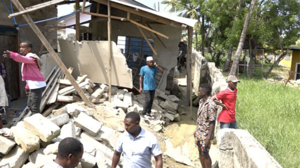 Dar es Salaam mysterious mud liquefaction house collapse