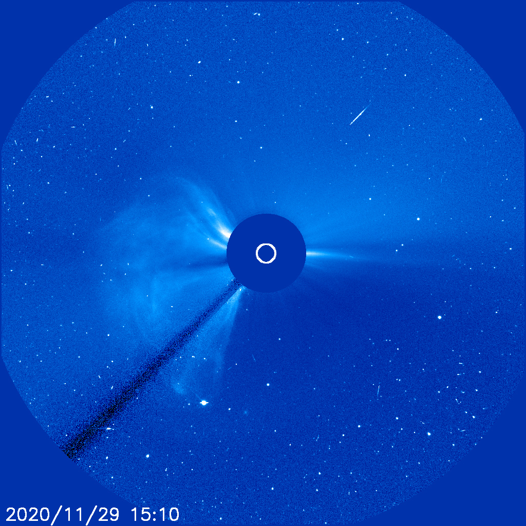 The biggest solar flare in more than 3 years occured today, Nov. 29th at 1:11 pm UTC