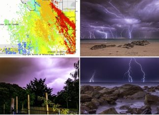 Thousands of homes left without power after freak storm with 300,000 lightning strikes battered South Australia