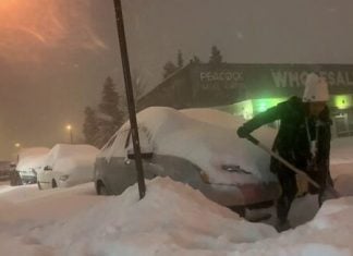 Blizzard conditions, heavy snow and frigid temperatures engulf Alaska and Yukon, Canada.