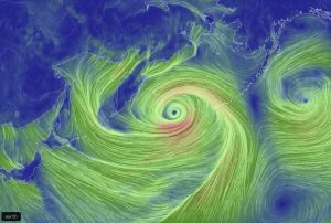 bomb cyclone pacific ocean new year, bombogenesis alaska, extreme weather 2021 alaska