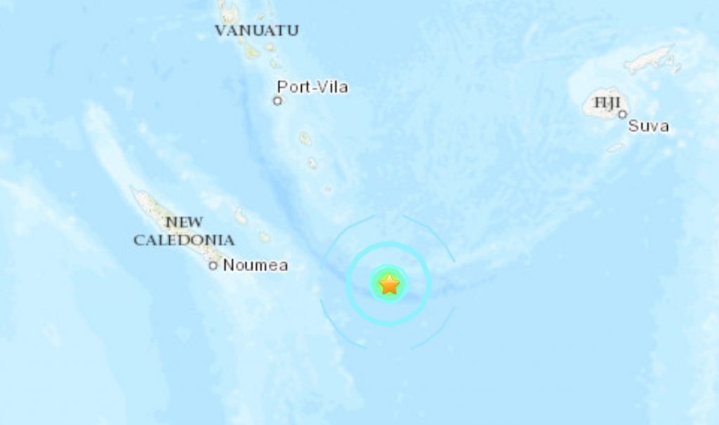 M6.1 earthquake Loyalty Islands, New Caledonia