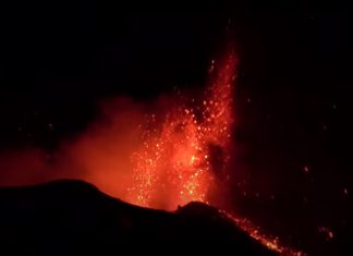 Etna volcano eruption on February 7 2021, Etna volcano eruption on February 7 2021 video, etna eruption feb 2021