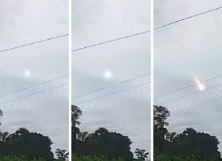 meteor explodes over Malaysia