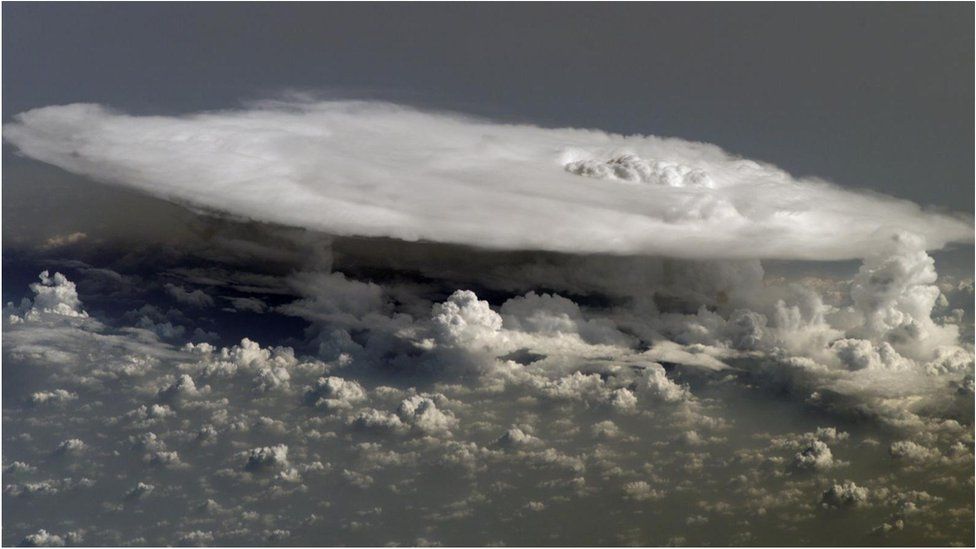 gigantic anvil cloud