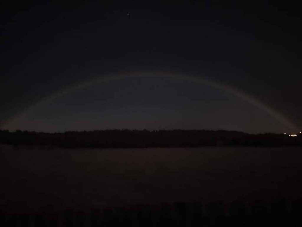 Extremely rare lunar rainbow over Punta Arena, Extremely rare lunar rainbow over Punta Arena chile, Extremely rare lunar rainbow over Punta Arena march 2021, Extremely rare lunar rainbow over Punta Arena photo