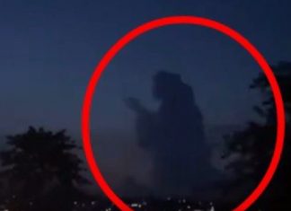 Project Blue Beam, mysterious praying silhouette appears in the sky over Indonesia, mysterious praying silhouette appears in the sky over Indonesia video, mysterious praying silhouette appears in the sky over Indonesia picture, mysterious praying silhouette appears in the sky over Indonesia march 2021