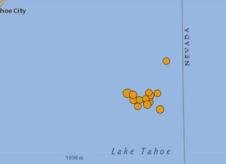 earthquake swarm lake tahoe april 25 2021