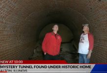 mysterious tunnel found under historic home in Alton Illinois, mysterious tunnel found under historic home in Alton Illinois video