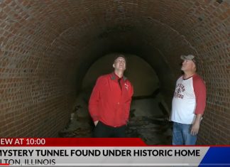 mysterious tunnel found under historic home in Alton Illinois, mysterious tunnel found under historic home in Alton Illinois video
