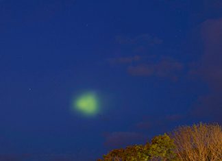green blob rhode island, green blob rhode island photo, barium cloud rhode island, barium cloud RI picture
