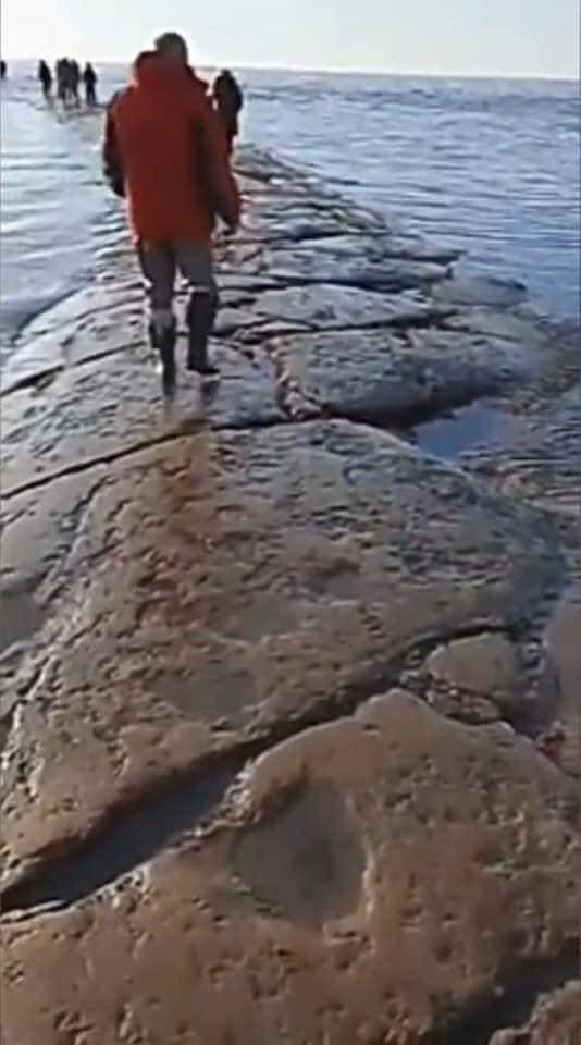 mysterious geology, mysterious road sakhalin island, mystery road appears from underwater off sakhalin island russia