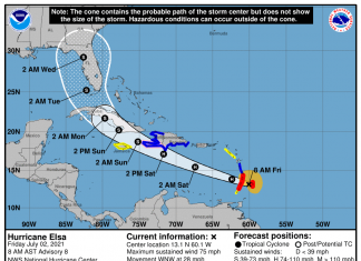 Hurricane Elsa, Hurricane Elsa July 2021, Hurricane Elsa is going to Disney World Florida in July 2021