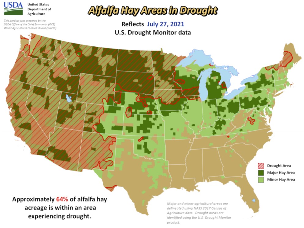 crops vs drought us map, map of crops vs drought in the us, us drought affect crops in the US