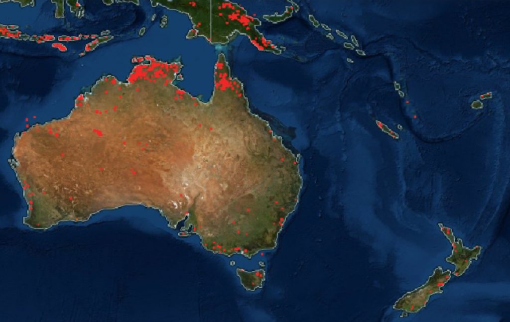 fires around the world, fires around the world map, maps of fires around the world
