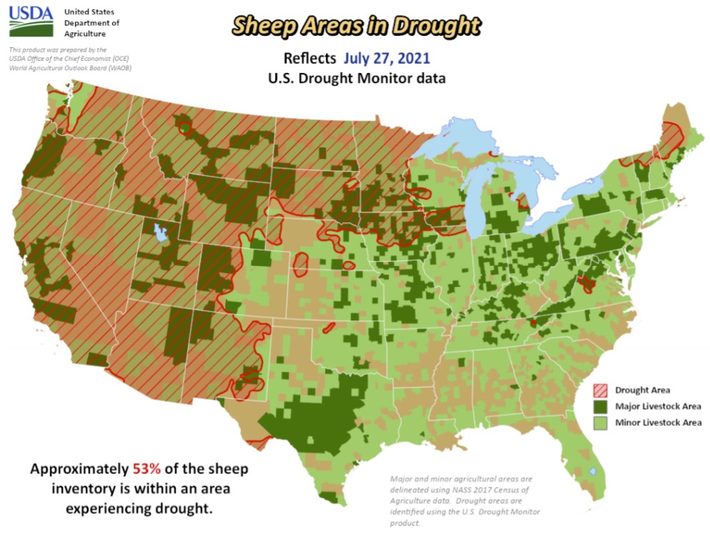 crops vs drought us map, map of crops vs drought in the us, us drought affect crops in the US