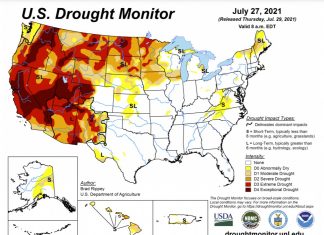 us drought, us drought map, us drought condition, which us states are in drought