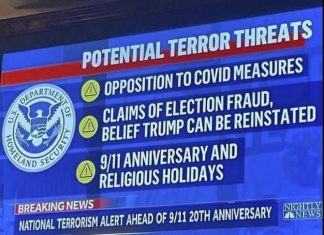 national terrorism alert ahead of 911 20th anniversary, usa terrorism, usa 911 20th anniversary