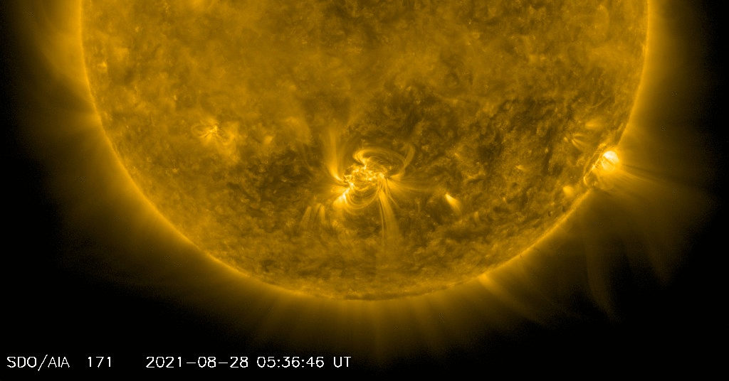 significant M4.7-class solar flare august 28 2021