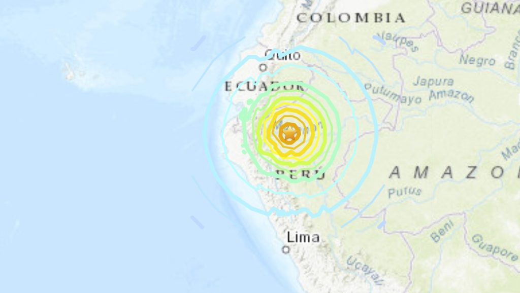 M7.5 earthquake hits Peru on November 28 2021