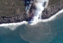 La Palma eruption update for November 22, 2021: Lava reaches Ocean again, 3000 people in lockdown