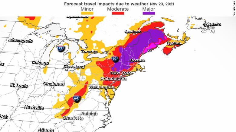 Thanksgiving storm forecast, Thanksgiving weather forecast