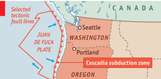 Cascadia linked to San Andreas