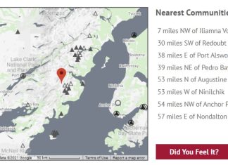M6.0 earthquake Alaska