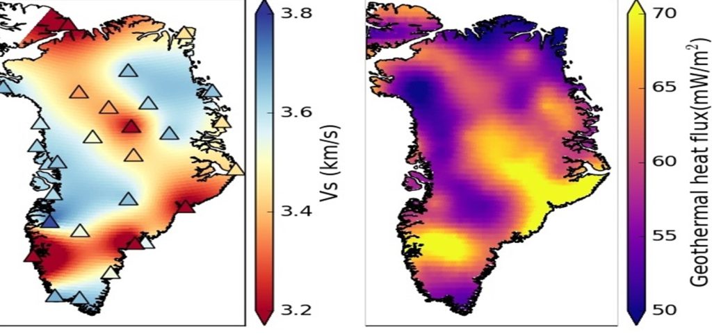 Scientists create a detailed map of what's beneath Greenland ice sheet using Earth's noise, map greenland ice sheet, map of beneath greenland ice