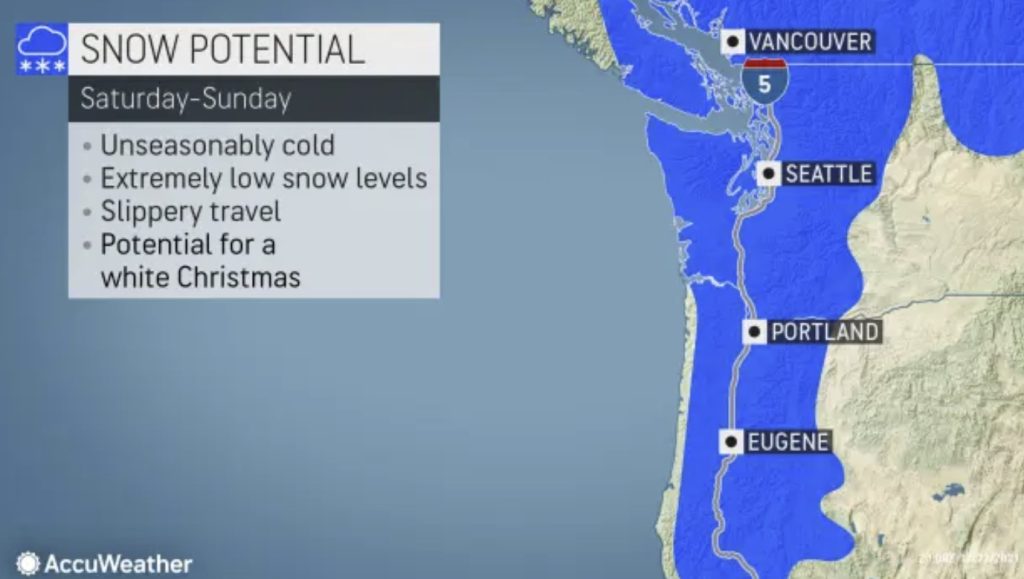Deep freeze freezes Pacific Northwest on Christmas
