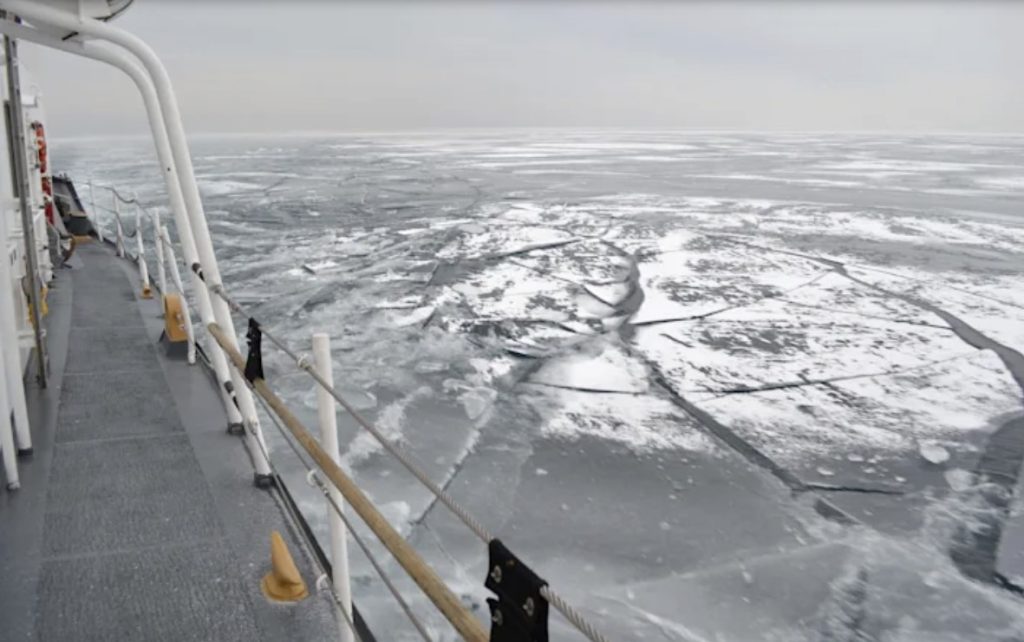 Coast Guard begins ice-breaking operations in the western Great Lakes