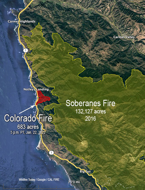 Colorado Fire in Big Sur California