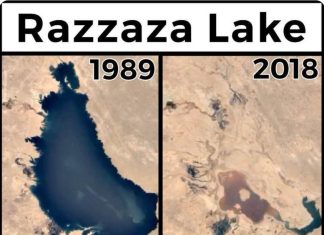 Razzaza lake iraq disappearing