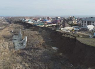 giant landslide Krasnodar Russia, giant landslide Krasnodar Russia video