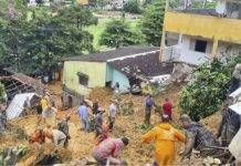 Brazil deluge and landslides