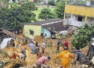 Brazil deluge and landslides