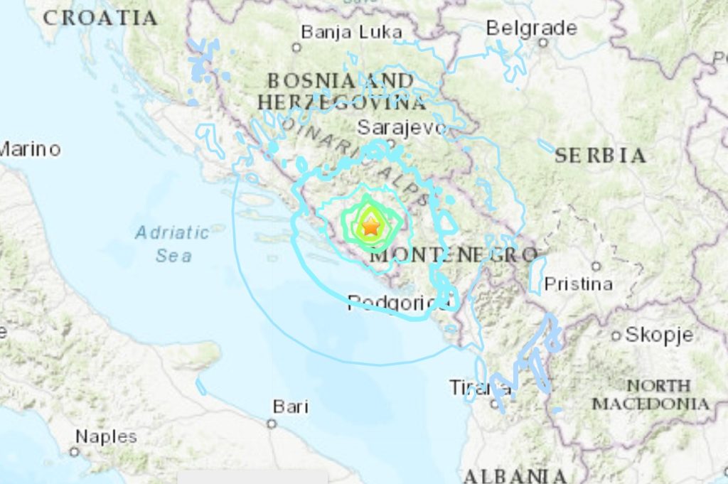 Earthquake in southern Bosnia kills 1 and injures several others on April 22, 2022