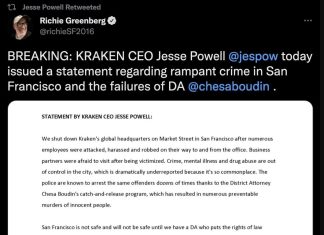 Kraken shut down their global headquarters in SF after employees were harassed and robbed