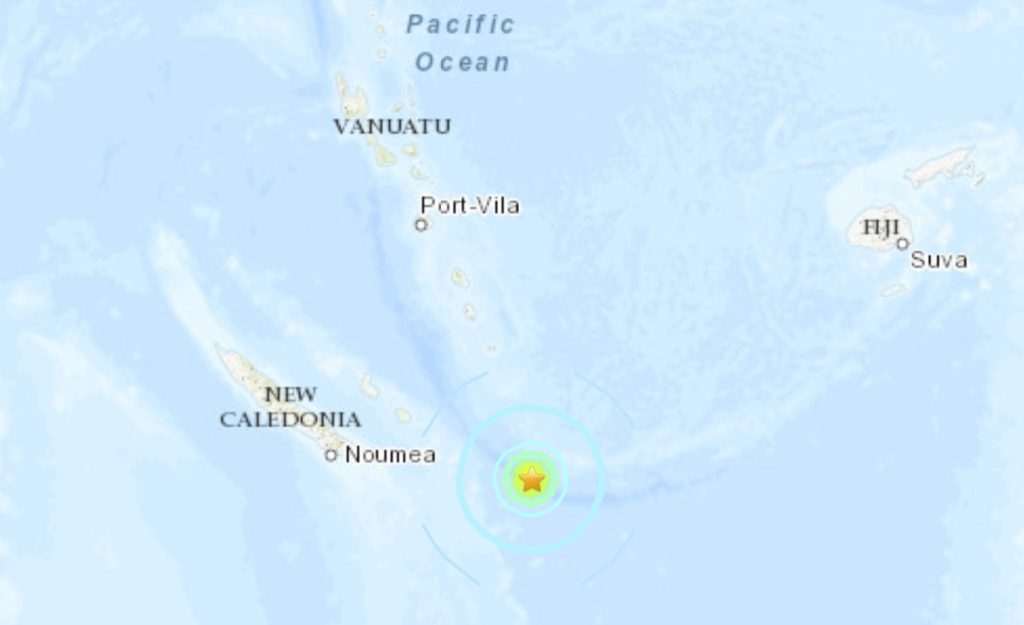 M6.3 earthquake New Caledonia April 1, 2022