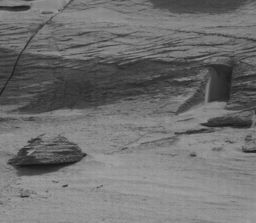Doorway photographed by NASA rover on Mars