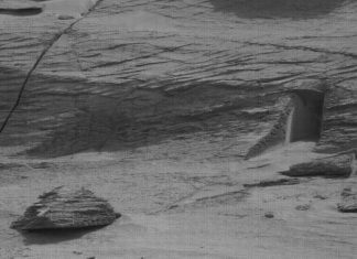 Doorway photographed by NASA rover on Mars