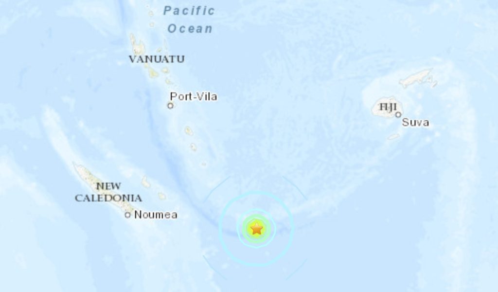 Loyalty Islands M6.4 earthquake on May 26 2022