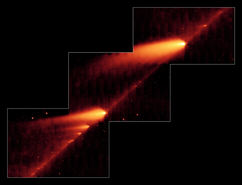 The meteor shower is the Tau Herculids. Its parent comet is 73P-Schwassmann-Wachmann 3, aka SW3.