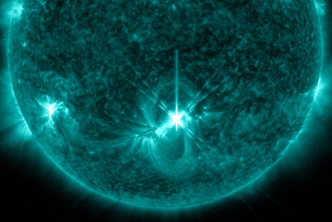 Powerful XClass solar flare erupts from the sun and triggers strong M6