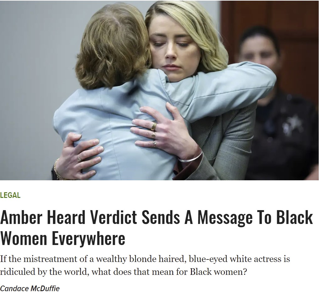 Amber Heard verdict black women