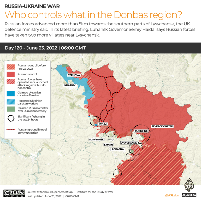 Map of the Ukraine war
