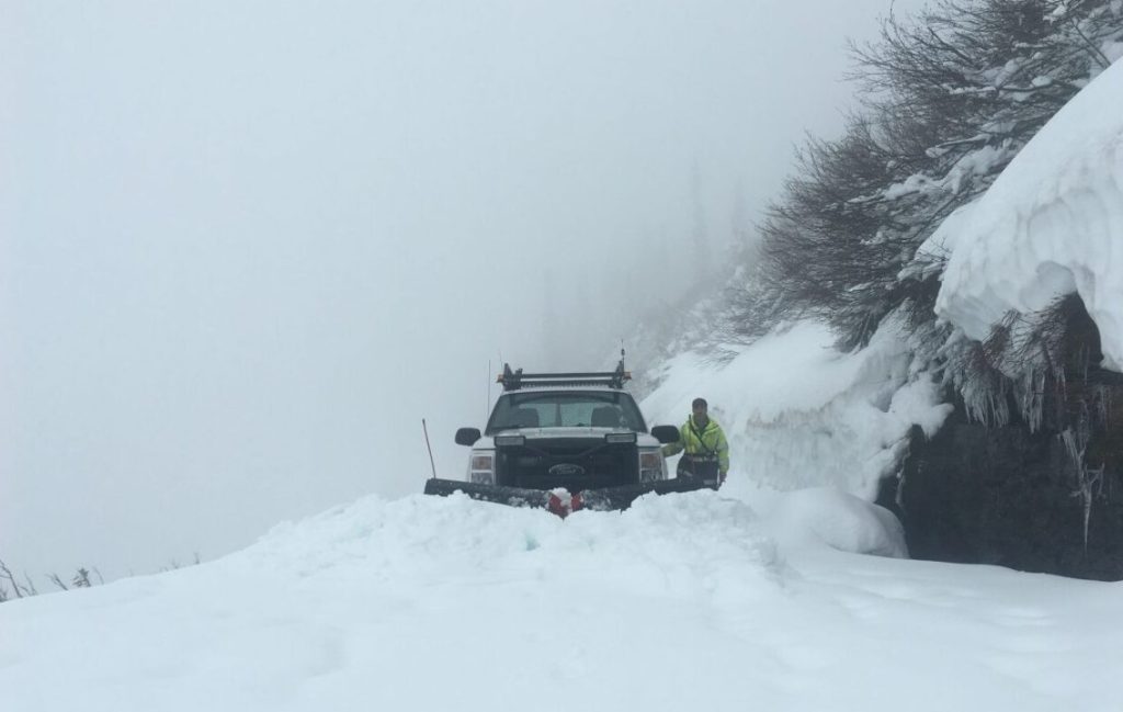 JUNE snow storm buries Glacier National Park, Montana in 2 feet of snow